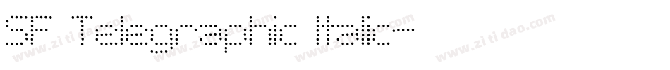 SF Telegraphic Italic字体转换